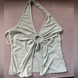 Light green halter top